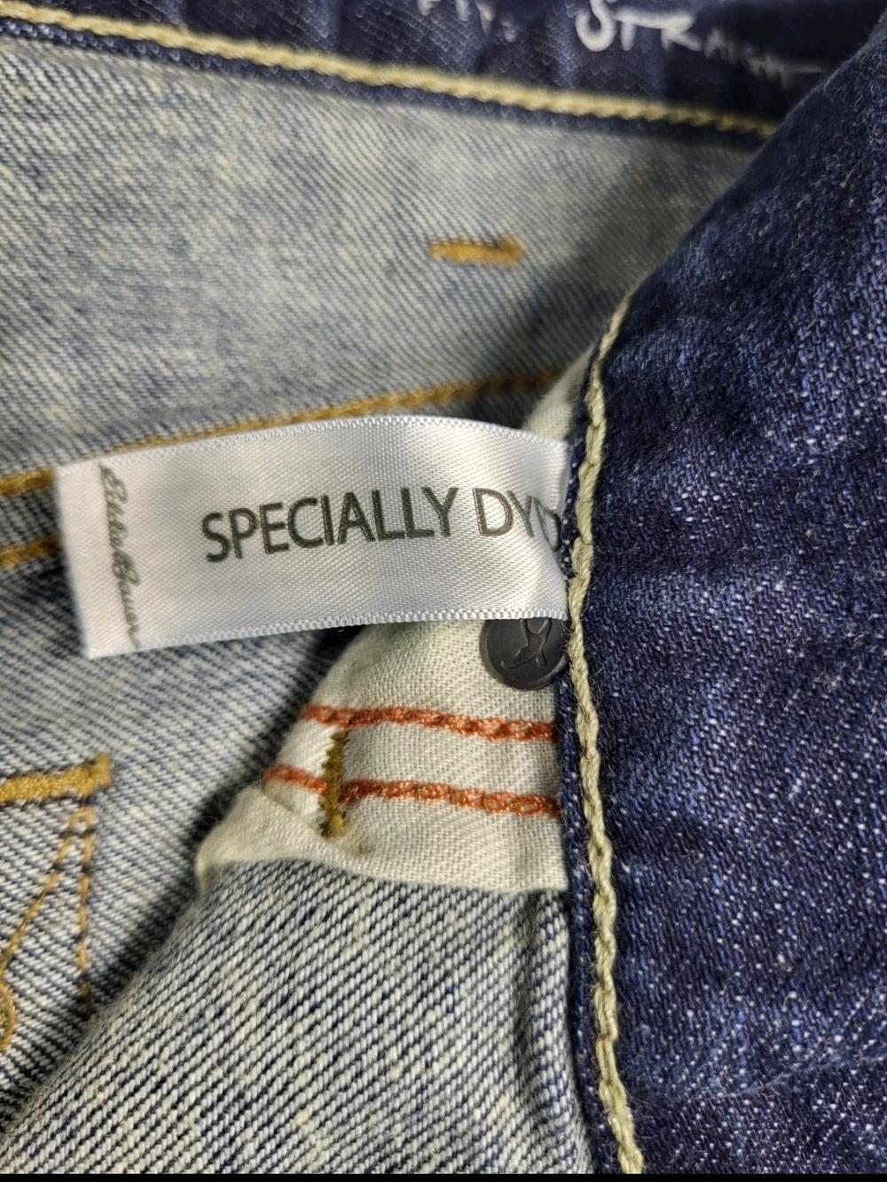EDDIE BAVER Men's Straight-Leg Jeans in Indigo Blue Size 36 - Picture 4 of 8